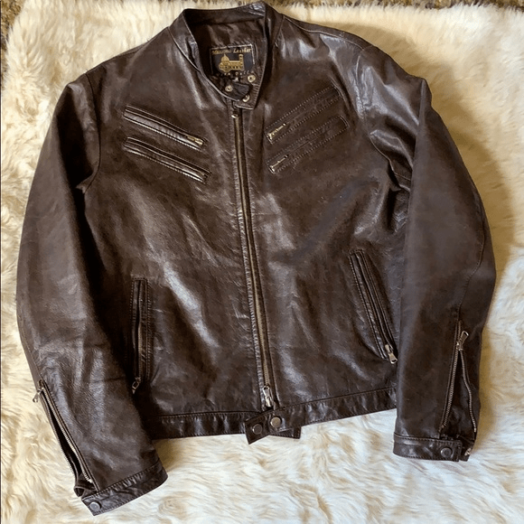 Womens Massimo Brown Leather Jacket - AirBorne Jacket