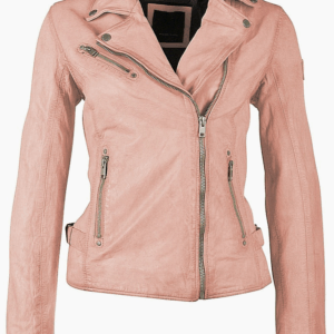 Mauritius Maysie Peace Sign Leather Jacket