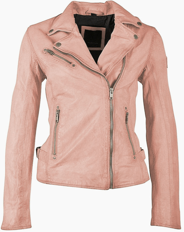 Mauritius Maysie Peace Sign Leather Jacket