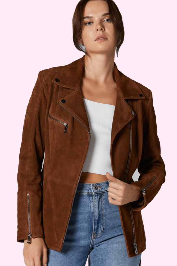 Mayfair Brown Suede Leather Jacket