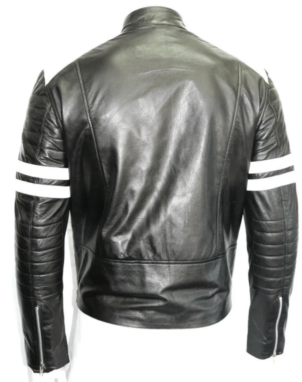Mens Mayhem Motorcycle Leather Jacket - Image 4
