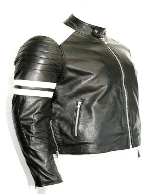 Mens Mayhem Motorcycle Leather Jacket - Image 2
