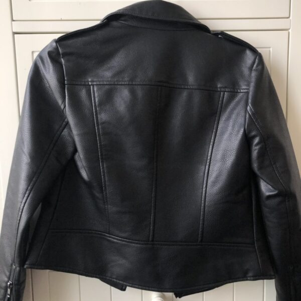 Mens Fashion BDG Black Leather Jacket - Image 2