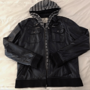 Mens Chor Black Leather Jacket