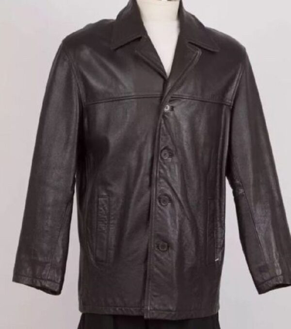 Jim & Mary Lou Black Leather Coat