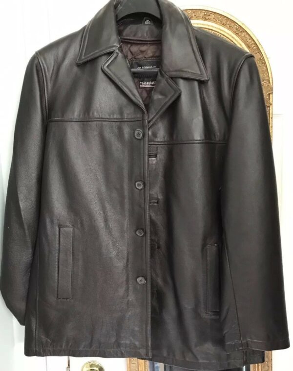 Jim & Mary Lou Black Leather Coat - Image 2