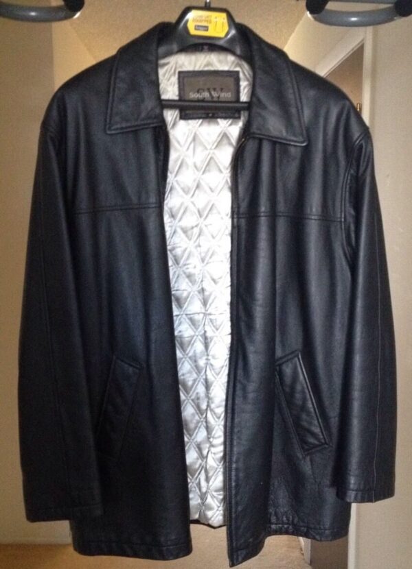 South Wind Black Leather Jacket