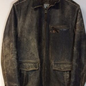 Michael Jordan Distressed Leather Jacket