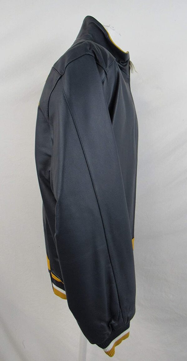 Michigan Wolverines Varsity Leather Jacket - Image 3