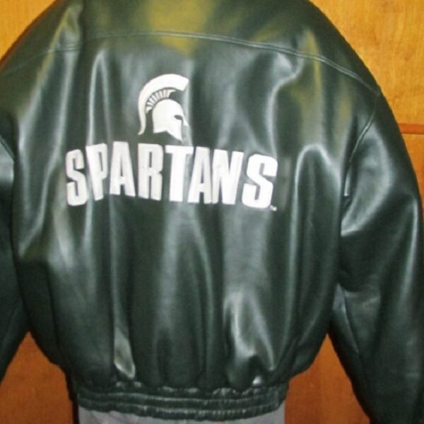 Michigan State Spartans Leather Jacket - Image 3