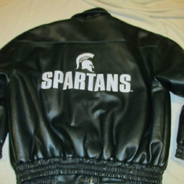 Michigan State Spartans Leather Jacket - Image 4