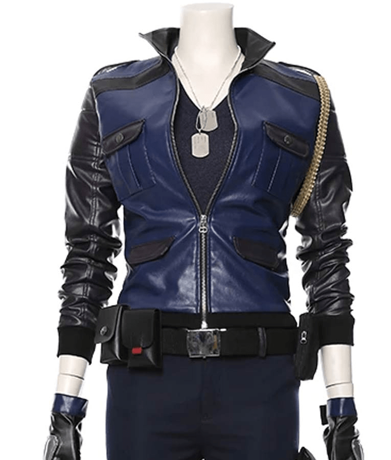 Sonya Blade Mortal Kombat 11 Ronda Rousey Leather Jacket - Image 2