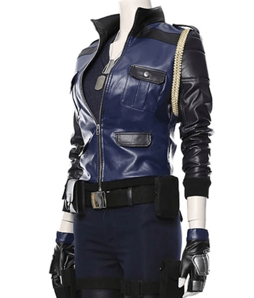 Sonya Blade Mortal Kombat 11 Ronda Rousey Leather Jacket - Image 3