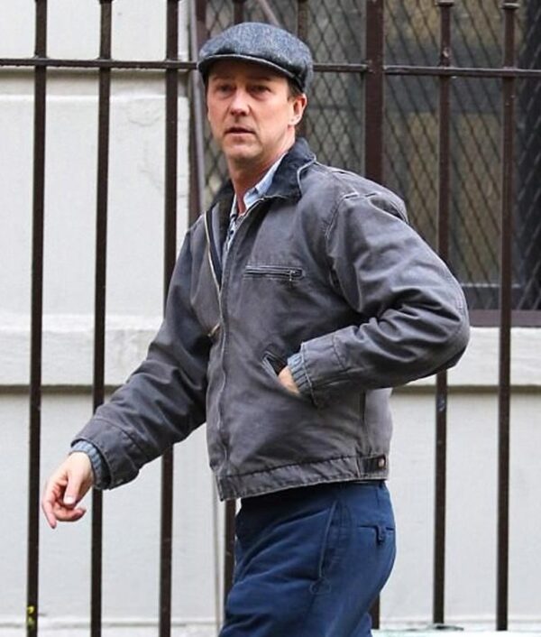 Motherless Brooklyn Lionel Essrog Grey Denim Jacket