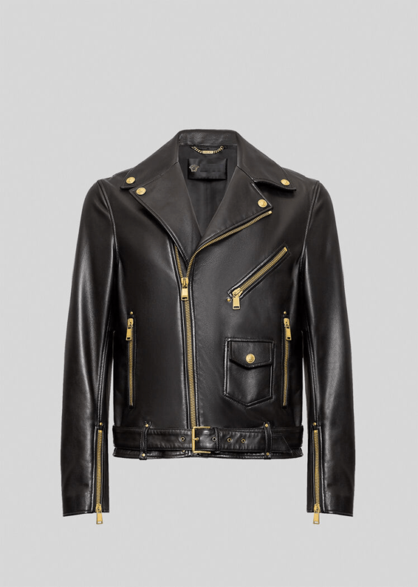 Nappa Black Biker Leather Jacket