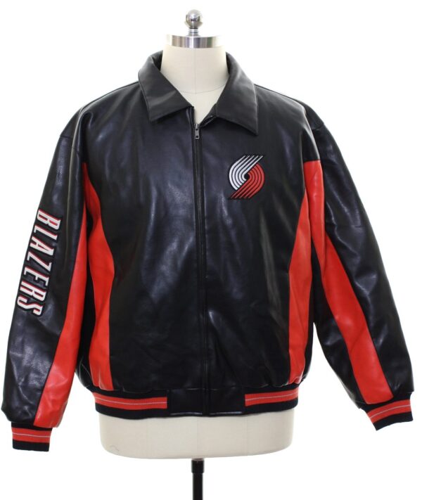 Mens Fashion 1990's Nba Carl Leather Jacket