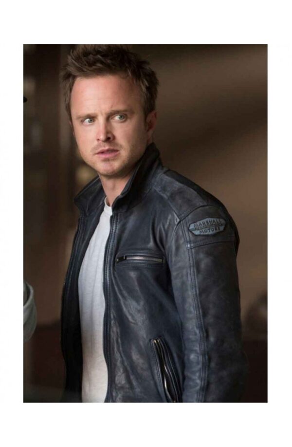 Need Fro Speed Aaron Paul Black Leather Jacket