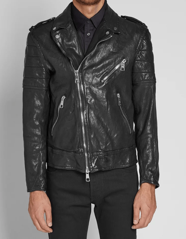 Neil Barrett Skinny Biker Leather Jacket - Image 2