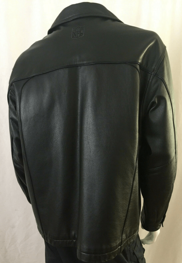 Mens Nfl Team Apparel On Field Leather Jacket - Image 3