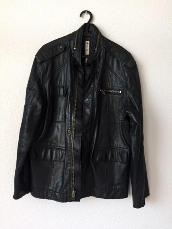 Mens Nice Collective Leather Jacket
