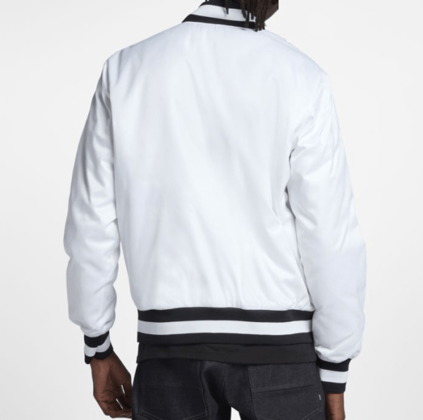 Nike Sb X Nba Bomber Leather Jacket - Image 3