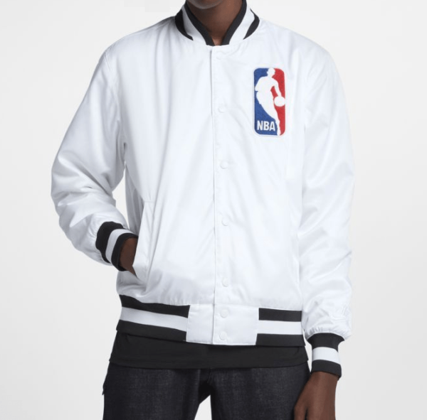 Nike Sb X Nba Bomber Leather Jacket - Image 2