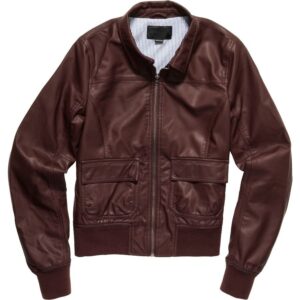 Nixon Rider Red Leather Jacket
