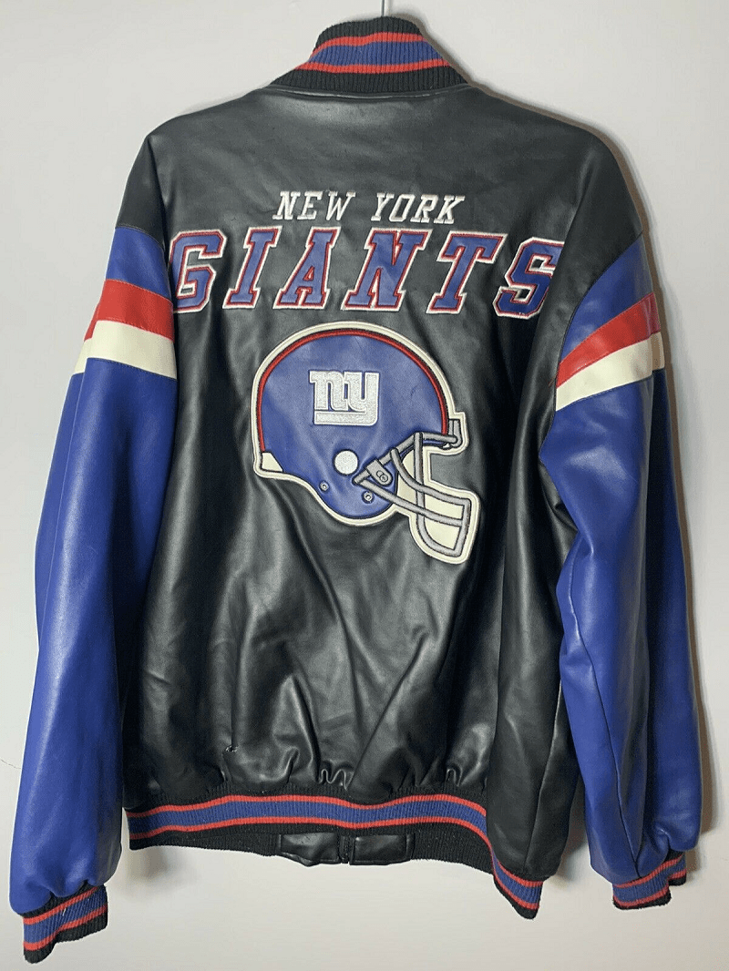 NY Giants New York NFL Football Leather Jacket - AirBorne Jacket