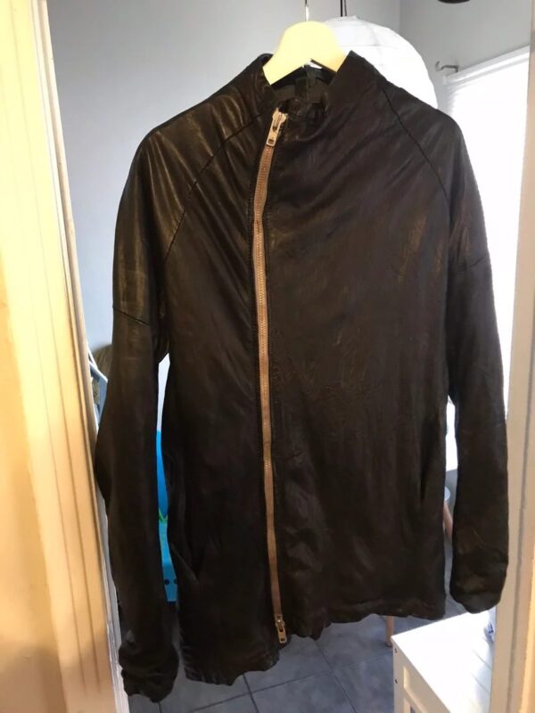 Obscur Mens Leather Jacket - Image 3