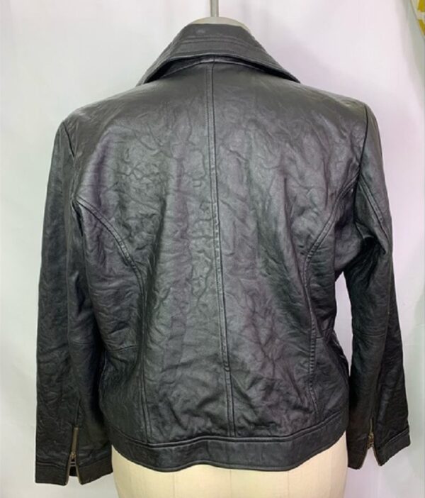 Old Navy Black Leather Jacket - Image 3