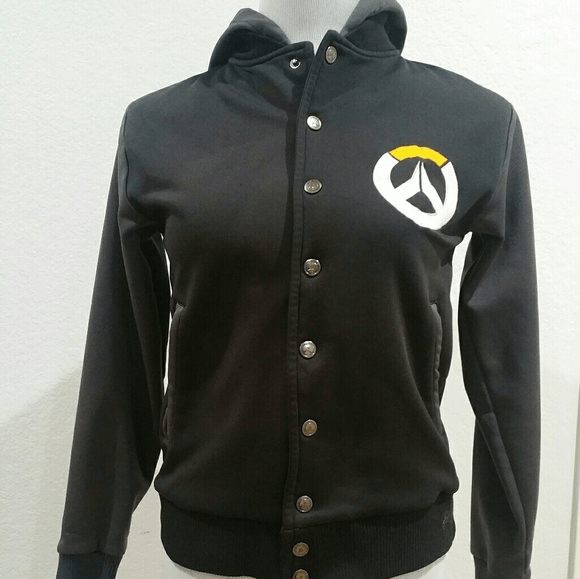 Overwatch Unisex Hooded Black Jacket