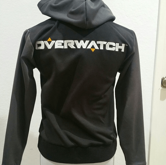 Overwatch Unisex Hooded Black Jacket - Image 2