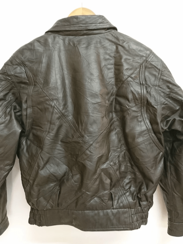 Mens Pierre Balmain Black Leather Jacket - Image 2