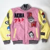 Pink Anime Akira Varsity Akira Kaneda Good for Health Bad for Education Jacket - Image 2