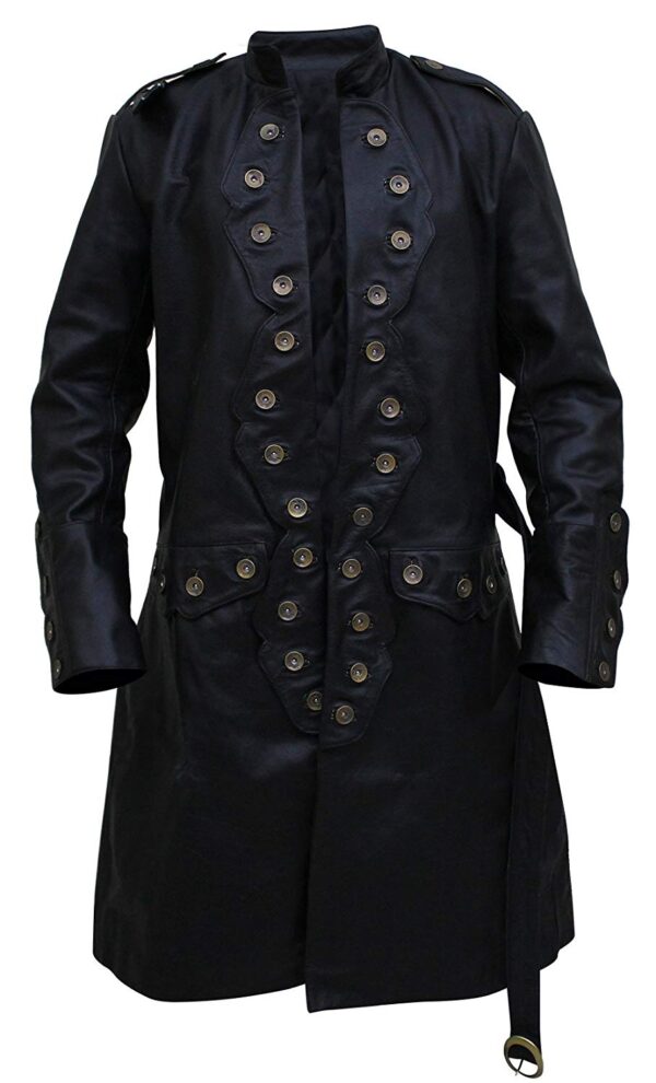 (Orlando Bloom) Pirates of The Caribbean V Leather Trench Coat ...