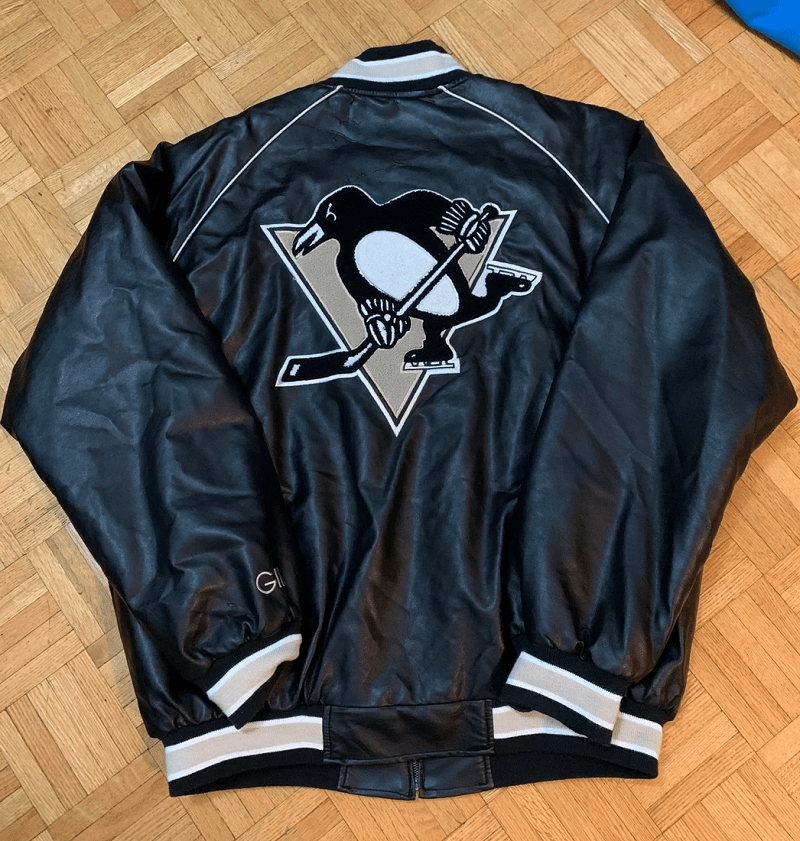 Mens Pittsburgh Penguins NHL Leather Jacket - Image 2