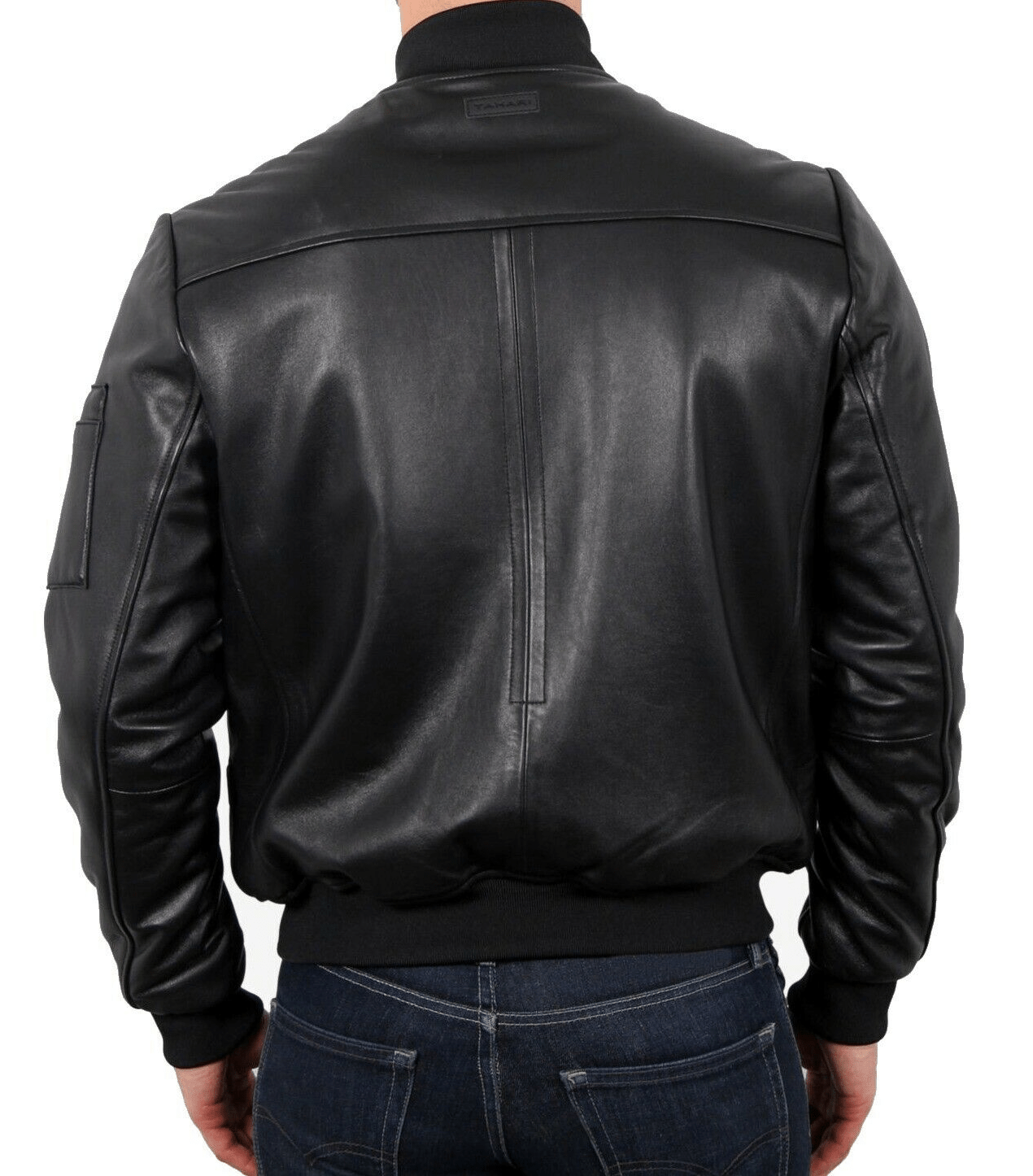 Mens Polo Ralph Lauren Bomber Leather Jacket - Image 2