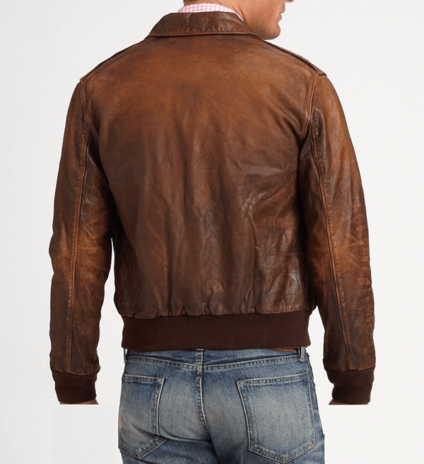 Polo Ralph Lauren Mens Bomber Leather Jacket - Image 2