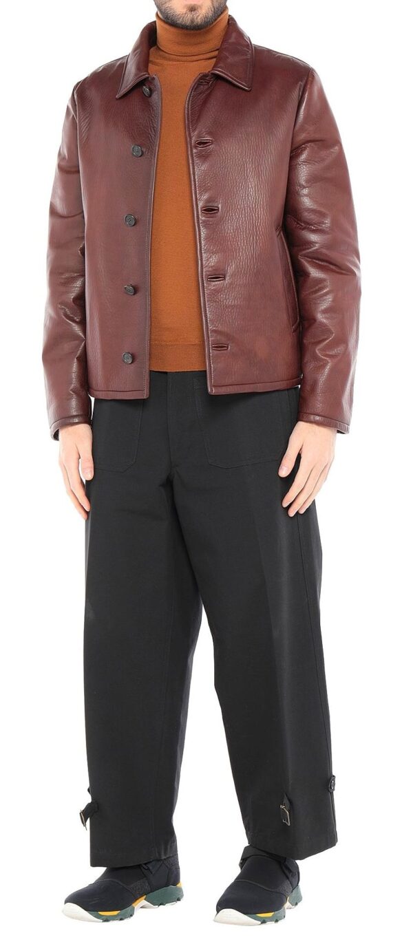 Mens Prada Leather Jacket - Image 4