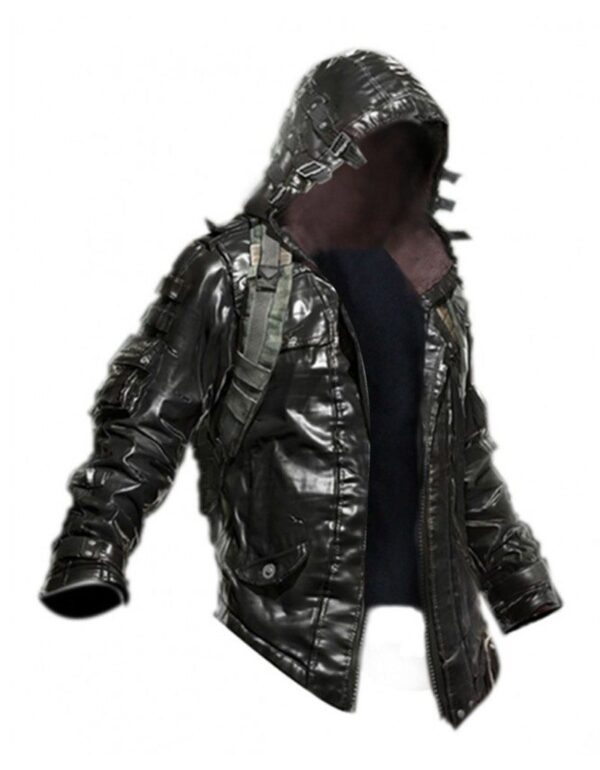 Pubg Battlegrounds Leather Hoodie Jacket - Image 2