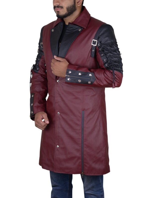 Punk Rave Poison Cosplay Leather Coat - Image 3