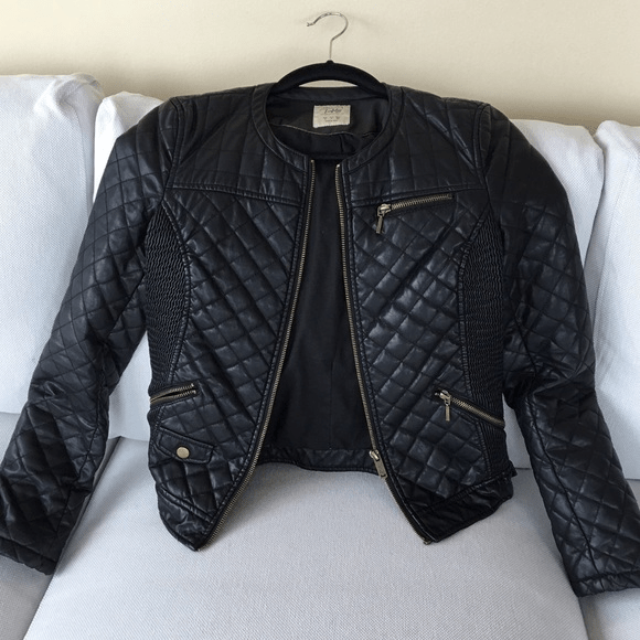 Zara Trf Quilted Leather Jacket - AirBorne Jacket