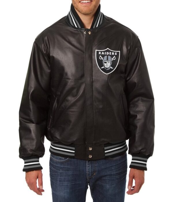 Las Vegas Raiders JH Design Leather Jacket