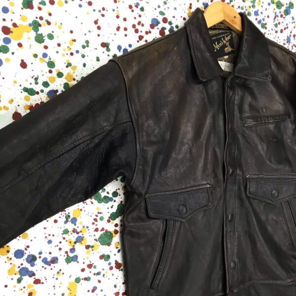 Mens Rare Vintage Wear Leather Jacket - Image 2
