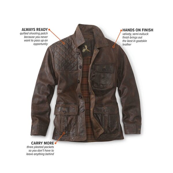 Orvis Redfield Quilted Leather Jacket - Image 3