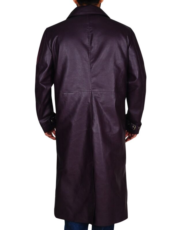 Resident Evil 5 Albert Wesker Long Costume Purple Coat - Image 5