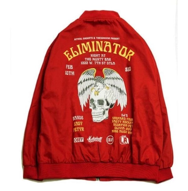 Rockstar Eliminator Red Bomber Jacket