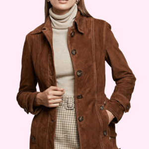 Rosabel Brown Suede Leather Jacket