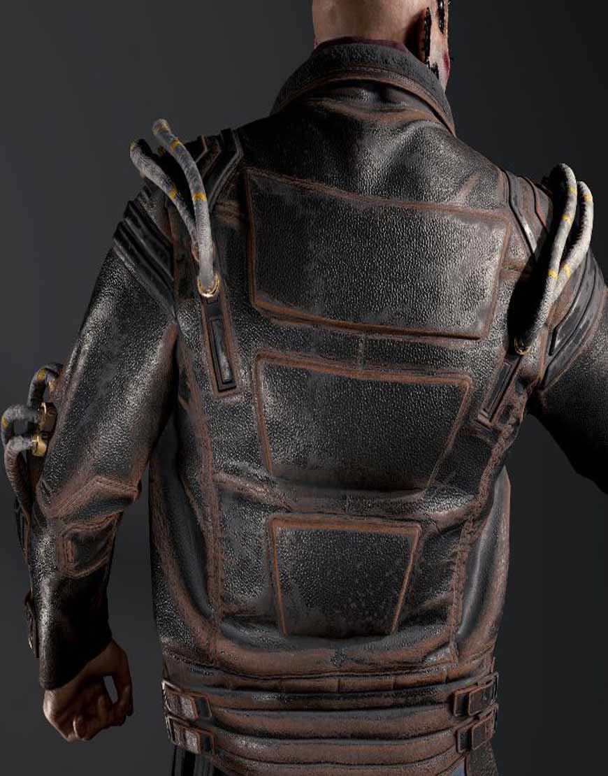 Royce Cyberpunk 2077 Black Leather Jacket - Image 2