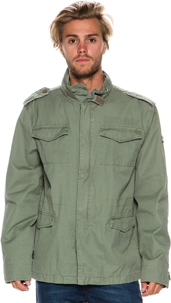 Rusty Mens Malignant Army Green Jacket